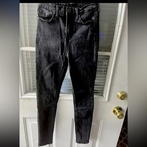 Celebrity Pink The Rider Womens BlackFlat Front Skinny Leg Jeans Size 3/26